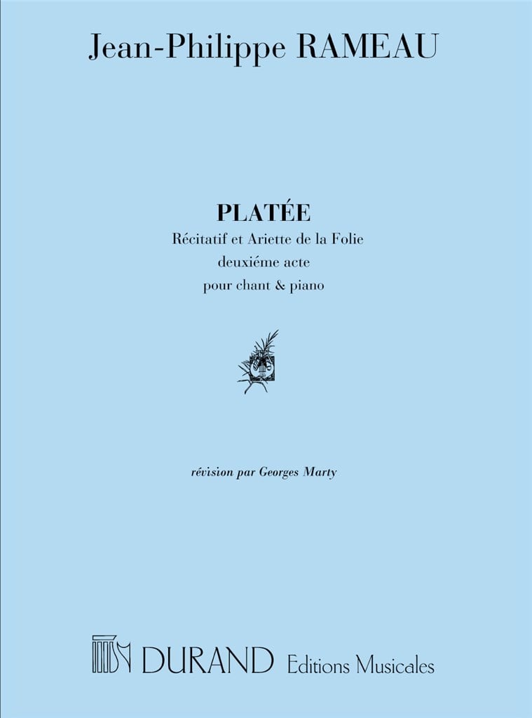 Platee Recit Et Air De La Folie Cht-Piano